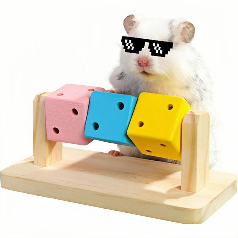 ZooVenture Jouets à mâcher pour hamster, cochon d'Inde et chinchilla