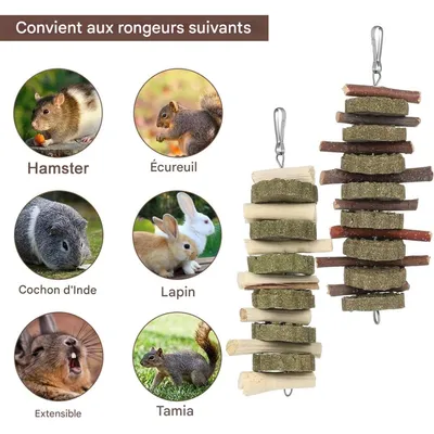ZooVenture Jouets à mâcher pour petits animaux