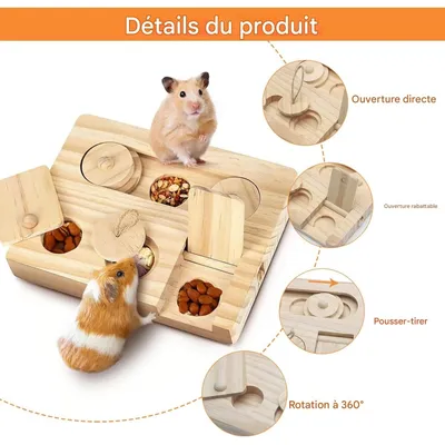 ZooVenture Jouet de recherche de nourriture pour cochons d'Inde et hamsters
