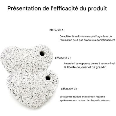 ZooVenture Pierre molaire jouet en pumice pour hamsters et petits animaux