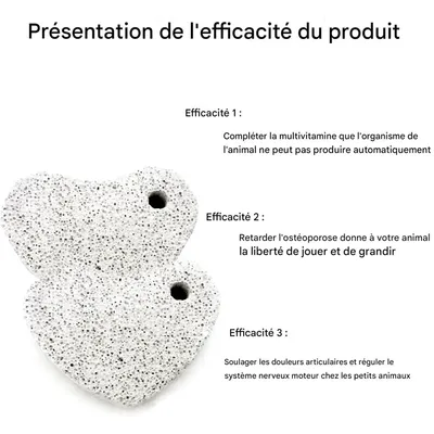 ZooVenture Pierre molaire jouet en pumice pour hamsters et petits animaux