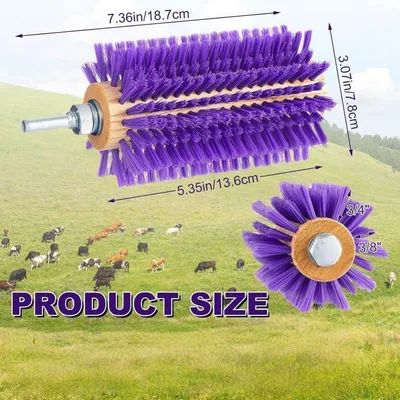 ZooVenture Double pack brosse pour bovins et chèvres