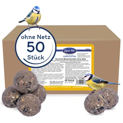 Lyra Pet® Gourmet Boulettes de mésanges sans filet Ã 80 g