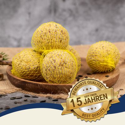 Lyra Pet® 100 boules de graisse pour mésanges en filet de 90 g chacune