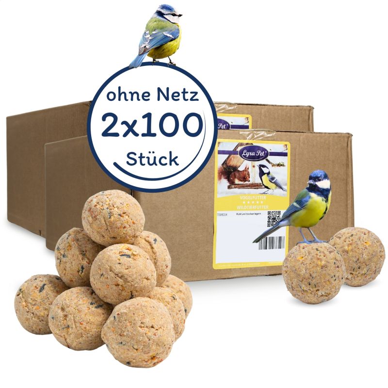 Lyra Pet® Boulettes de mésanges Basic sans filet à 90 g