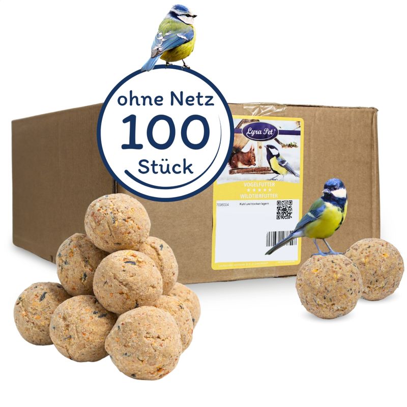 Lyra Pet® Boulettes de mésanges Basic sans filet à 90 g
