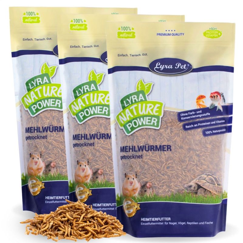 Lyra Pet® vers de farine séchés