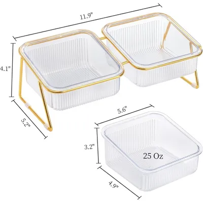 ZooVenture Incliné Ensemble de gamelles surélevées pour chats