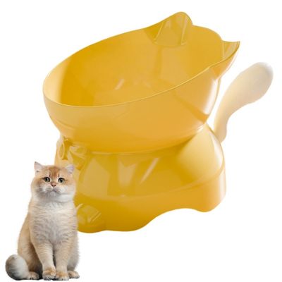 ZooVenture Gamelle Support surélevée pour chat Jaune