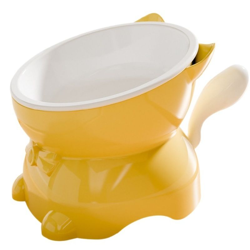 ZooVenture Gamelle Support surélevée pour chat Jaune