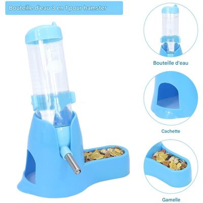 ZooVenture Dispensador de agua automático colgante 3 en 1 para hámsteres