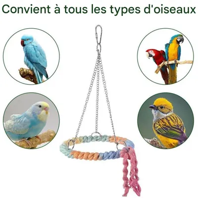 ZooVenture Jouet de balançoire pour oiseaux