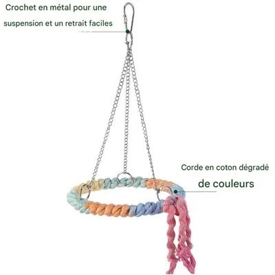 ZooVenture Jouet de balançoire pour oiseaux