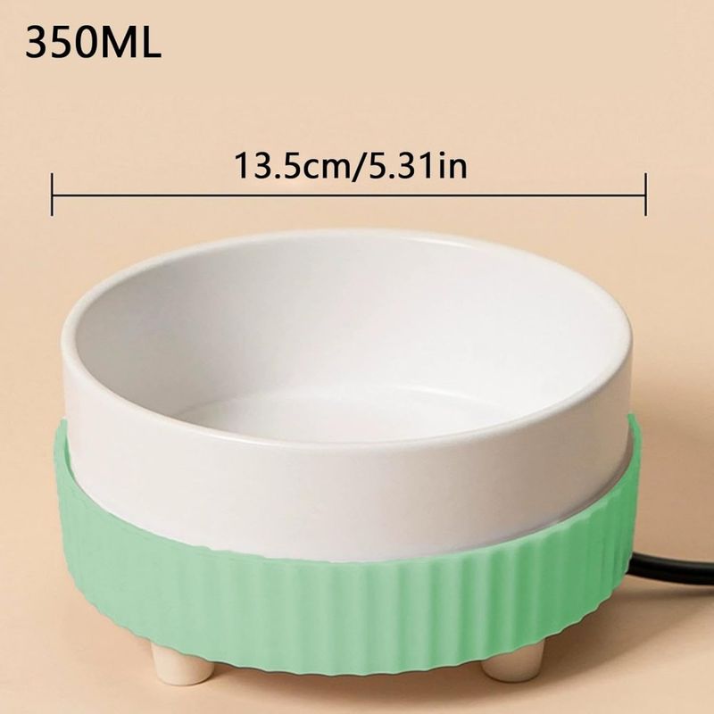 ZooVenture USB Chauffante Gamelle en Céramique pour Animaux Domestiques