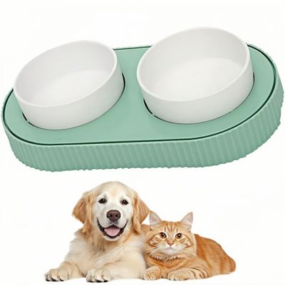 ZooVenture Double USB Chauffante Gamelle en Céramique pour chat et chien