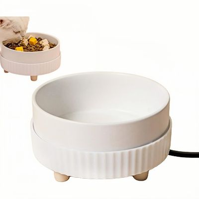 ZooVenture USB Chauffante Gamelle en Céramique pour Animaux Domestiques