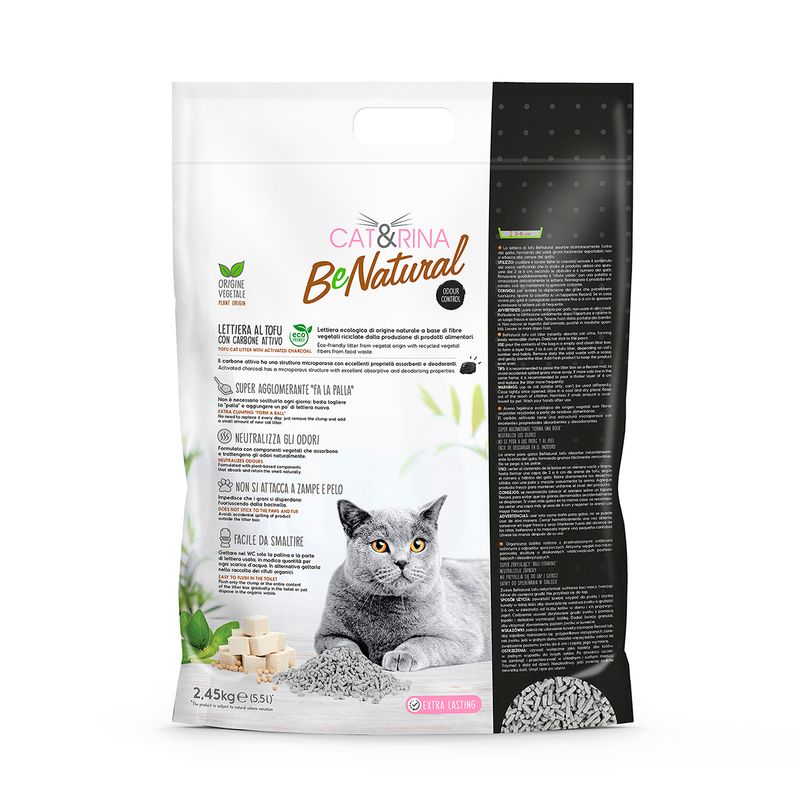 CAT&RINA BeNatural - Litière au tofu pour chats