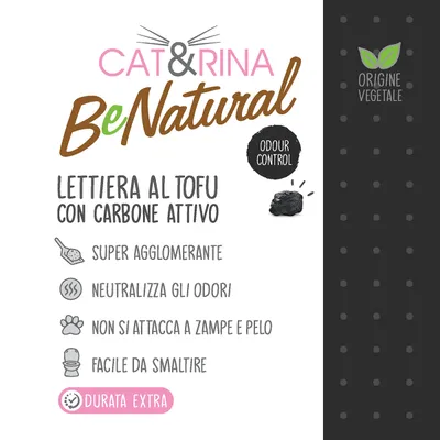 CAT&RINA BeNatural - Litière au tofu pour chats