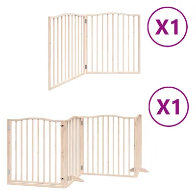 vidaXL Barrière en bois de peuplier pour chien