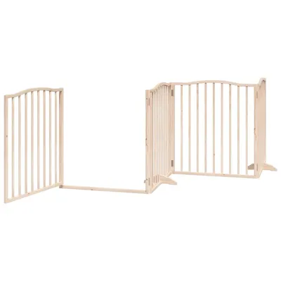 vidaXL Barrière en bois de peuplier pour chien