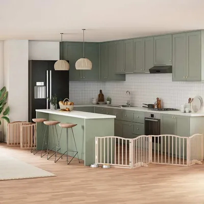 vidaXL Barrière en bois de peuplier pour chien