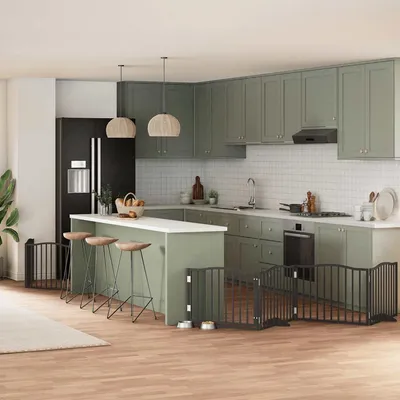 vidaXL Barrière en bois de peuplier pour chien