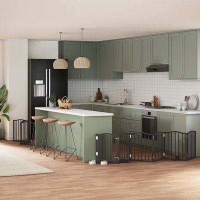 vidaXL Barrière en bois de peuplier pour chien