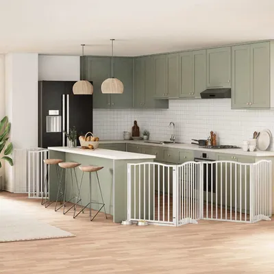 vidaXL Barrière en bois de peuplier pour chien