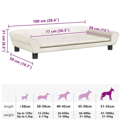 vidaXL Canapé pour Chien – Lit Élégant vidaXL Canapé pour Chien – Lit Élégant
