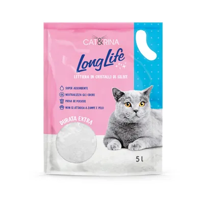 CAT&RINA LongLife - Litière pour Chats en Cristaux de Silice