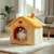 Pawzy Niche Velours pour Chat et Chien
