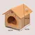 Pawzy Niche Velours pour Chat et Chien