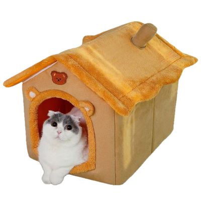 Pawzy Niche Velours pour Chat et Chien