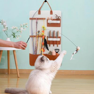 UAMLY Sac de rangement suspendu pour jouets pour chat