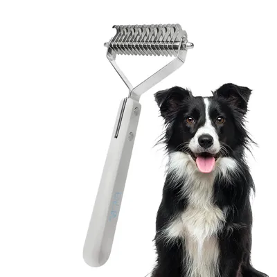 Brosse sous-poil | Peigne démêlant double face pour chien