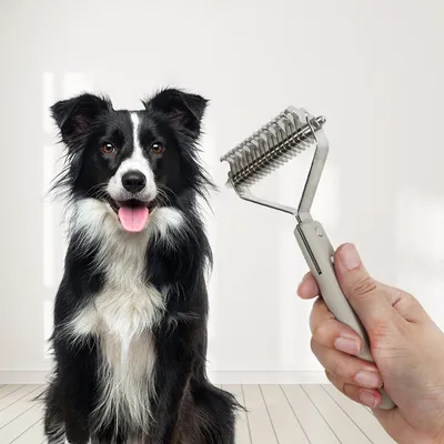 Brosse sous-poil | Peigne démêlant double face pour chien