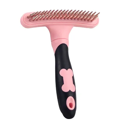 Brosse à double rangée pour chien