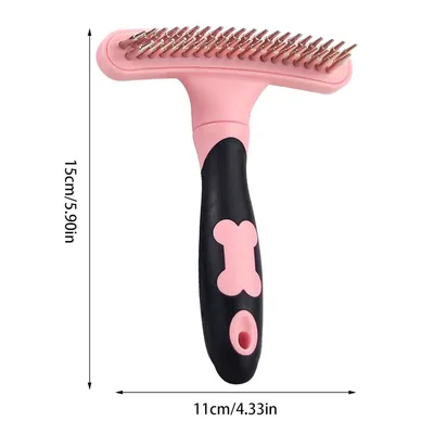 Brosse à double rangée pour chien