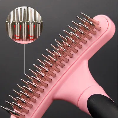 Brosse à double rangée pour chien