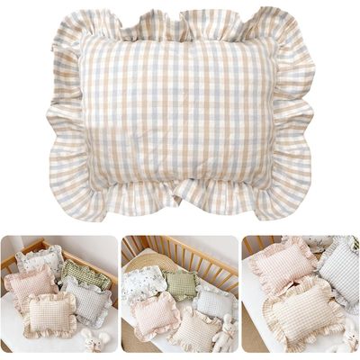 UAMLY Cojín con estampado de gato y cuadros