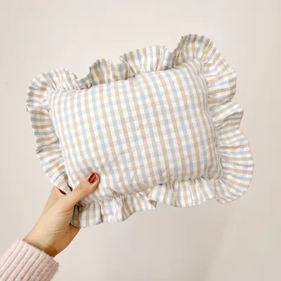 UAMLY Oreiller pour chat, motif à carreaux