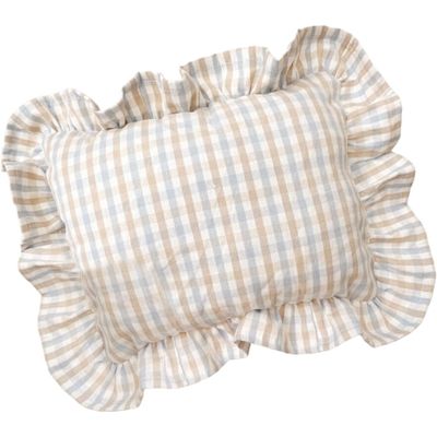 Oreiller pour chat, motif à carreaux