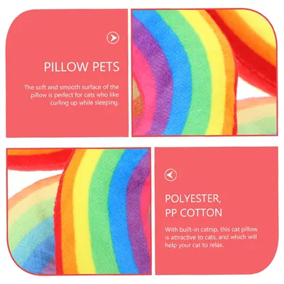 Oreiller à mâcher en peluche coloré