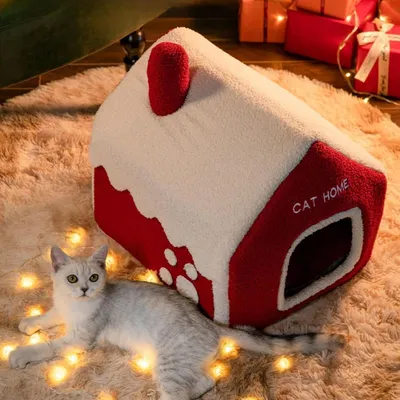 Lit d'hiver pour animaux, Maison de neige