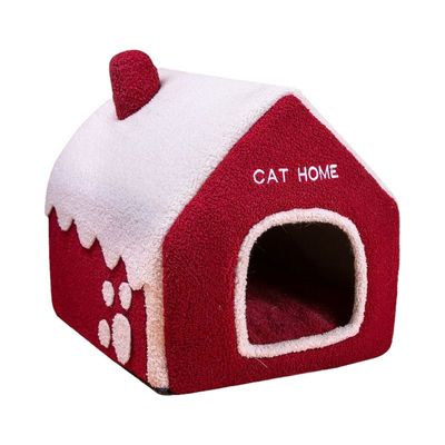Lit d'hiver pour animaux, Maison de neige