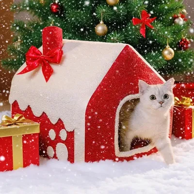 Lit d'hiver pour animaux, Maison de neige