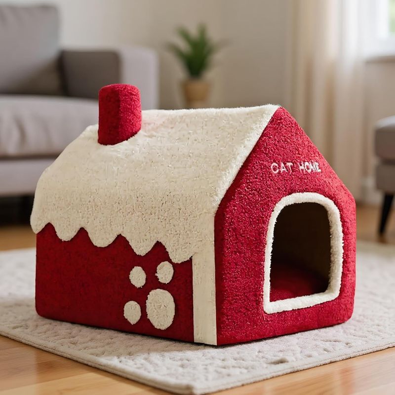 Lit d'hiver pour animaux, Maison de neige