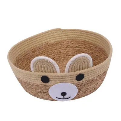 Lit pour chat en corde de rotin avec coussin