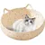 Lit tissé pour chat, panier rond pour chaton