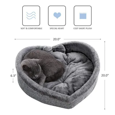 UAMLY Casa para gatos con forma de corazón